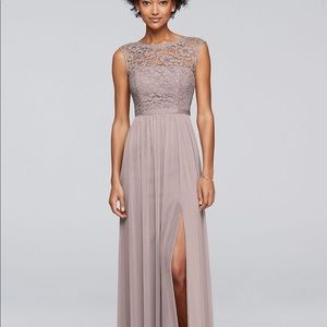 Bridesmaid Dress - David’s Bridal - Cameo color